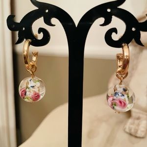 Glass ✨Gold Drop Earrings